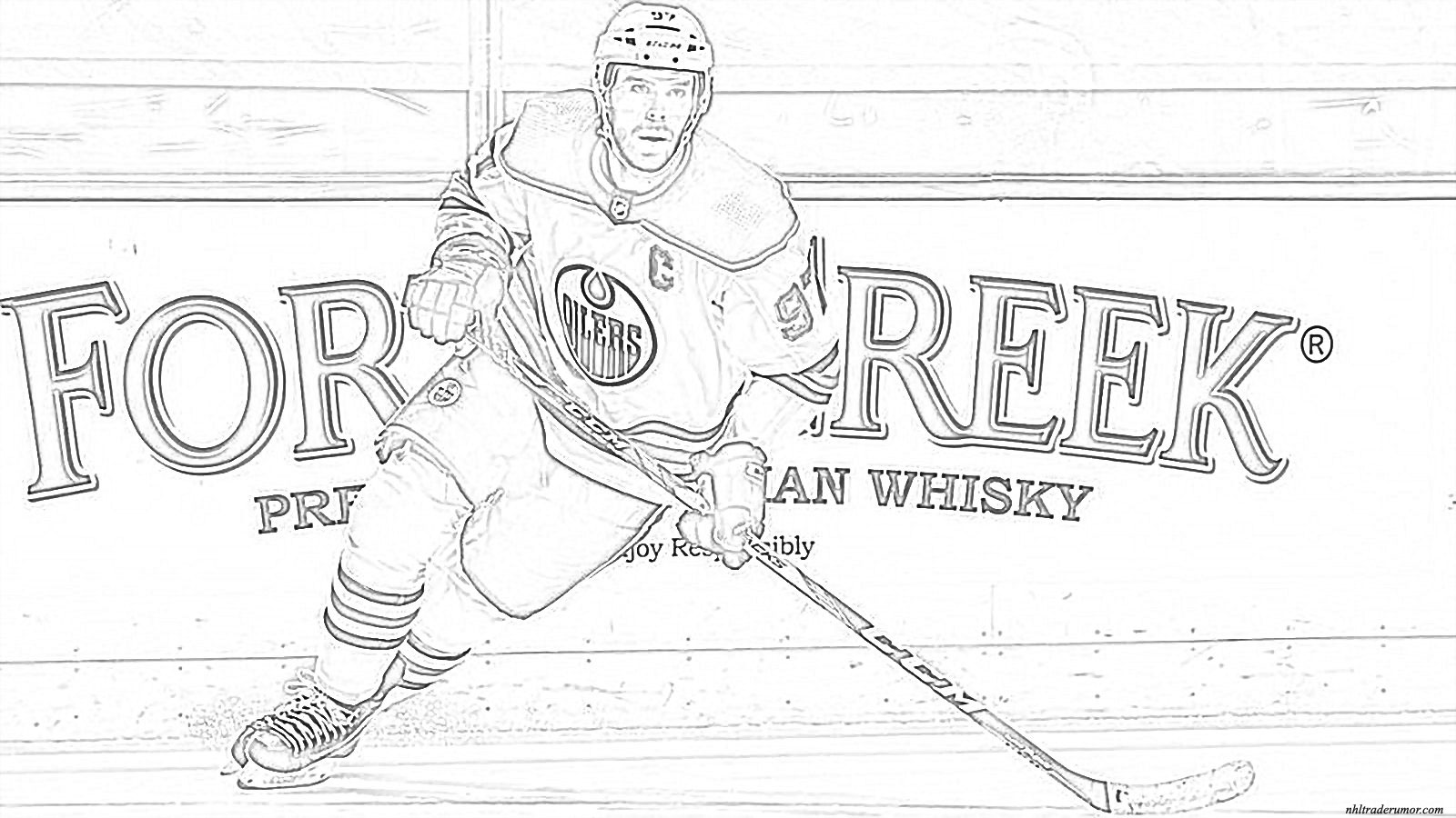 NHL Player Coloring Page for Kids - Free NHL Printable Coloring Pages  Online for Kids 