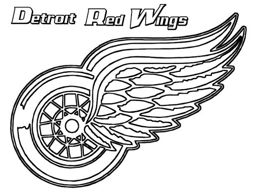 Detroit Red Wings coloring page