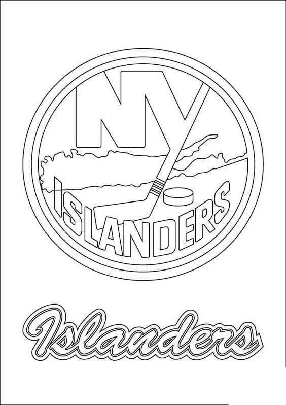 New York Islanders Coloring Page