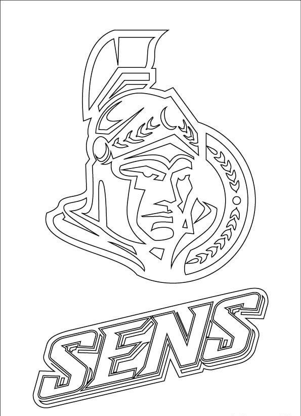 Ottawa Senators coloring page
