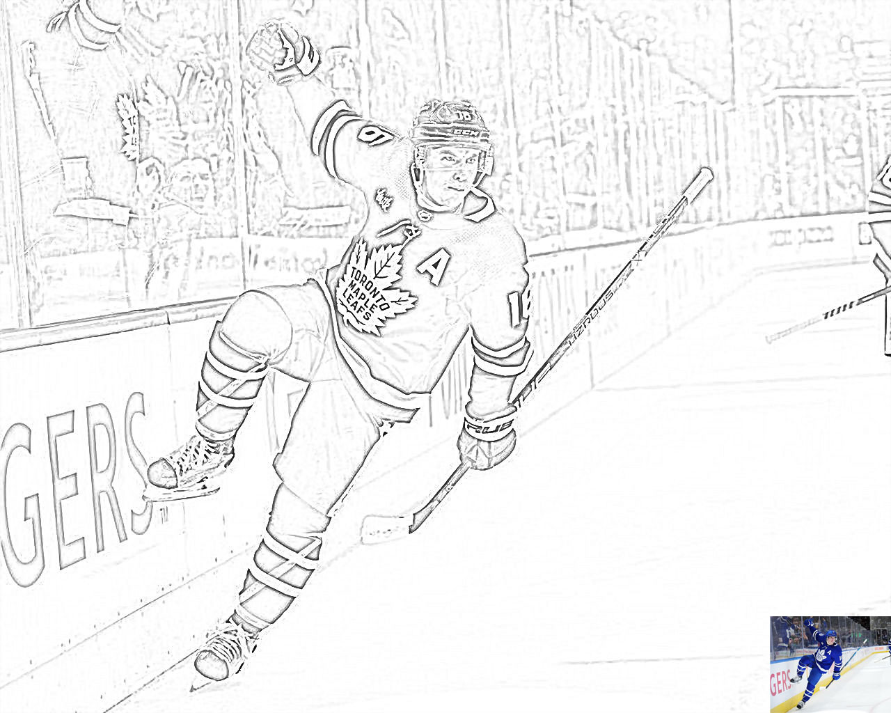 Mitch Marner coloring page