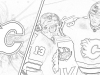 Matthew Tkachuk and Johnyy Gaudreau colouring page Calgary Flames