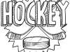 picture of hockey coloring page