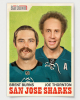 brent burns and joe thornton retro hockey card