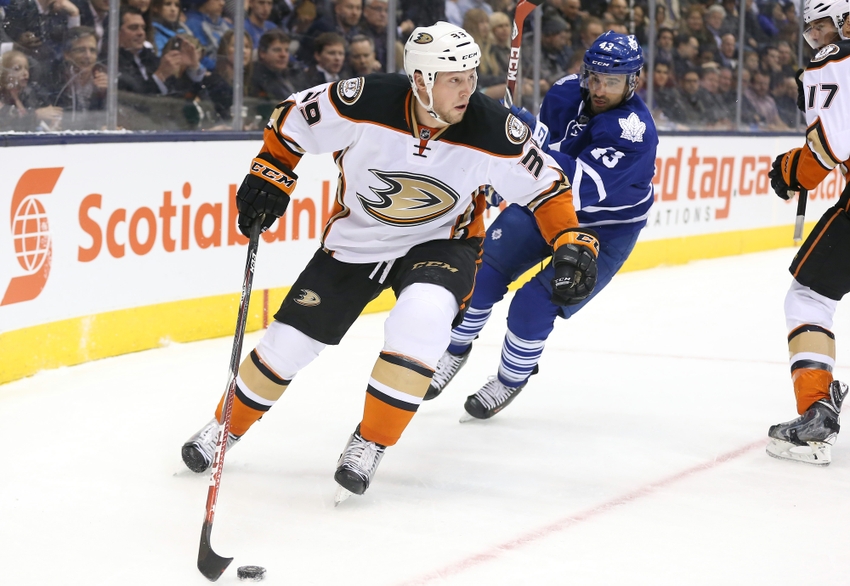 NHL: Anaheim Ducks at Toronto Maple Leafs Matt Beleskey Toronto Maple Leafs