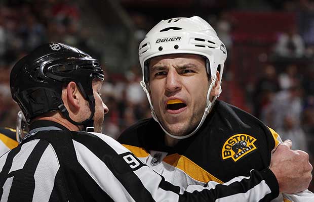 Boston Bruins v Florida Panthers Milan Lucic