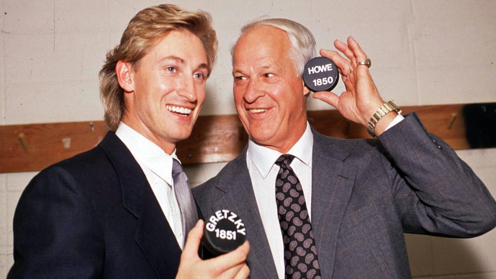 Wayne Gretzky Gordie Howe October 16 NHL History