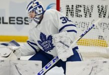 The Toronto Maple Leafs are looking to make a trade for a backup goalie