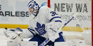 The Toronto Maple Leafs are looking to make a trade for a backup goalie