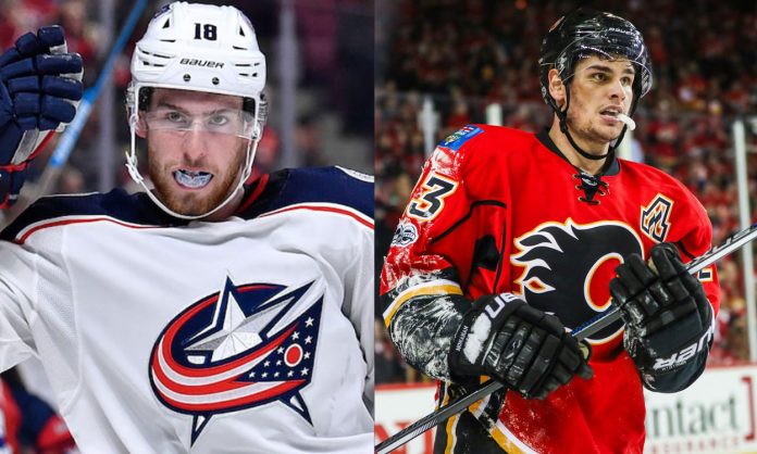Could a Pierre-Luc Dubois for Sean Monahan trade be in the works? The Ducks, Kings, Rangers, Canadiens, Jets are still interested.