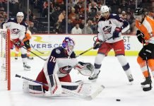 The Philadelphia Flyers may looking to package their first round pick to trade for Seth Jones or Johnny Gaudreau.