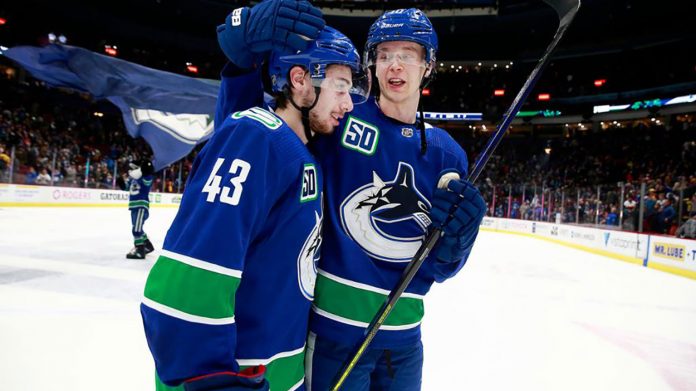Elias Pettersson & Quinn Hughes trade rumors Can the Vancouver Canucks get Elias Pettersson and Quinn Hughes to sign bridge deals? Does Pettersson receive an offer sheet?
