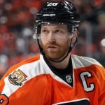 Could Claude Giroux be traded by the NHL trade deadline? If the Philadelphia Flyers are out of a playoff position by the trade deadline, they could look at trading Claude Giroux.