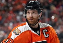 If the Philadelphia Flyers are out of a playoff position by the trade deadline, they could look at trading Claude Giroux.