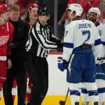 Dylan Larkin suspended one game for hit on Mathieu Joseph Dylan Larkin suspended one game for hit on Mathieu Joseph