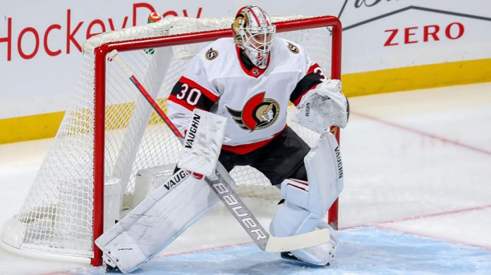 Ottawa Senators goalie Matt Murray is headed to the injured reserve with the head and neck injury he suffered against the New York Rangers.