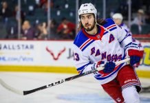 Mika Zibanejad has signed an eight-year, $68 million contract extension with the New York Rangers. His AVV will be $8.5 million.