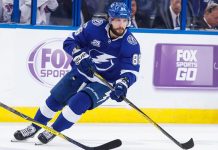 Tampa Bay Lightning forward Nikita Kucherov is expected to miss eight-to-10 weeks after undergoing surgery on a lower-body injury.