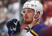 St. Louis Blues winger Pavel Buchnevich has been suspended two games for headbutting Arizona Coyotes forward Lawson Crouse.