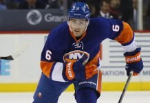 Defenceman Ryan Pulock will be out of commission for the next four to six weeks with a lower-body injury.
