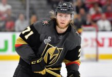 Vegas Golden Knights forward William Karlsson will miss 4-6 weeks with a lower-body injury.
