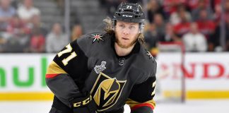 Vegas Golden Knights forward William Karlsson will miss 4-6 weeks with a lower-body injury.