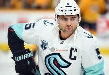With the Seattle Kraken likely missing the playoffs one player they may look at trading is captain Mark Giordano.