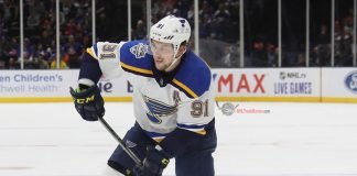 With Vladimir Tarasenko playing well to start the season, will the St. Louis Blues still look at trading him?