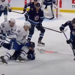 Toronto Maple Leafs forward Jason Spezza has been suspended six games for his hit to the head of Winnipeg Jets Neal Poink.