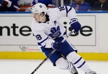 Mitch Marner is expected to miss three-to-four weeks with a shoulder injury. Marner collided with Jake Muzzin that likely caused a shoulder separation.