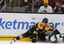 Minnesota Wild star Kirill Kaprizov was injured last night after taking a hit from Boston Bruins forward Trent Frederic.
