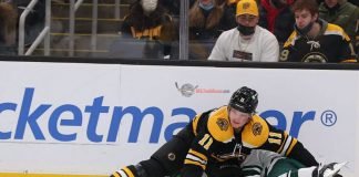 Minnesota Wild star Kirill Kaprizov was injured last night after taking a hit from Boston Bruins forward Trent Frederic.