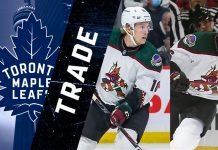 Maple Leafs acquired forward Ryan Dzingel & defenceman Ilya Lyubushkin from the Arizona Coyotes in exchange for forward Nick Ritchie + picks.