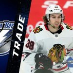 Brandon Hagel has been traded to the Tampa Bay Lightning for two first round picks, Taylor Raddysh and Boris Katchouk.
