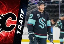 The Calgary Flames gave up a 2022 second-round pick, a 2023 third-round pick, and a 2024 seventh-round pick for Calle Jarnkrok.
