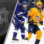 picture of Victor Hedman, ROman Josi and Cale Makar.