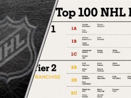 Top 100 NHL players for the 2022-2023 season