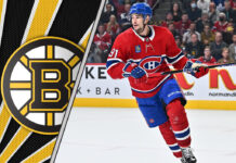 Sean Monahan trade Boston Bruins