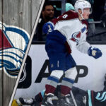 Picture of Cale Makar hit on Jared McCann.
