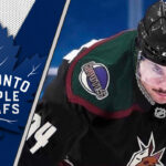 Picture of Auston Matthews in a Arizona Coyotes jersey. Will he re-sign in Toronto?