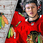 picture of Connor Bedard in a Chicago Blackhawks jersey.