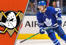 Picture of William Nylander. Anaheim Ducks are interested in a trade.