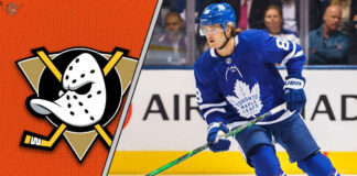 Picture of William Nylander. Anaheim Ducks are interested in a trade.