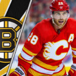 Picture of Elias Lindholm. Will he be traded to the Boston Bruins this offseason?
