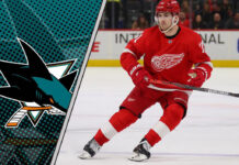 Picture of Filip Zadina. He has signed a one-year deal with the Sharks.