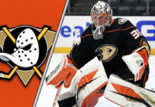 Picture of John Gibson. Has he requested a trade out of Anaheim? Are the Leafs or Sabres interested?