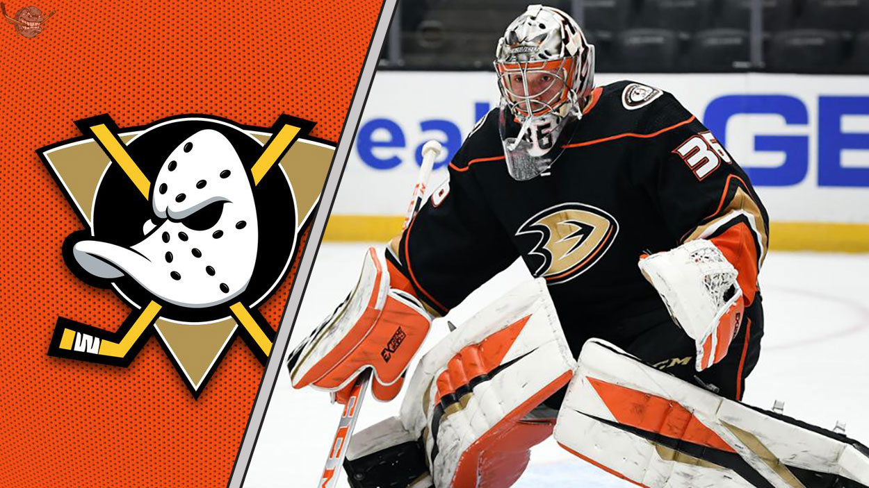 Picture of John Gibson. Has he requested a trade out of Anaheim? Are the Leafs or Sabres interested?