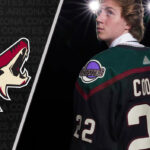 Picture of Logan Cooley. He has signed an entry-level contract with the Arizona Coyotes.