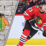 Picture of Philipp Kurashev. He has signed a two-year extension with the Blackhawks.