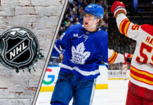 Picture of William Nylander and Noah Hanifin. Will Calgary and Toronto work out a trade?